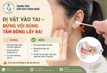 Dị vật vào tai: Nguyên nhân, dấu hiệu và cách xử lý an toàn