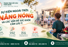 Sự kiện ngoài trời: nắng nóng và các vấn đề sức khỏe cần lưu ý